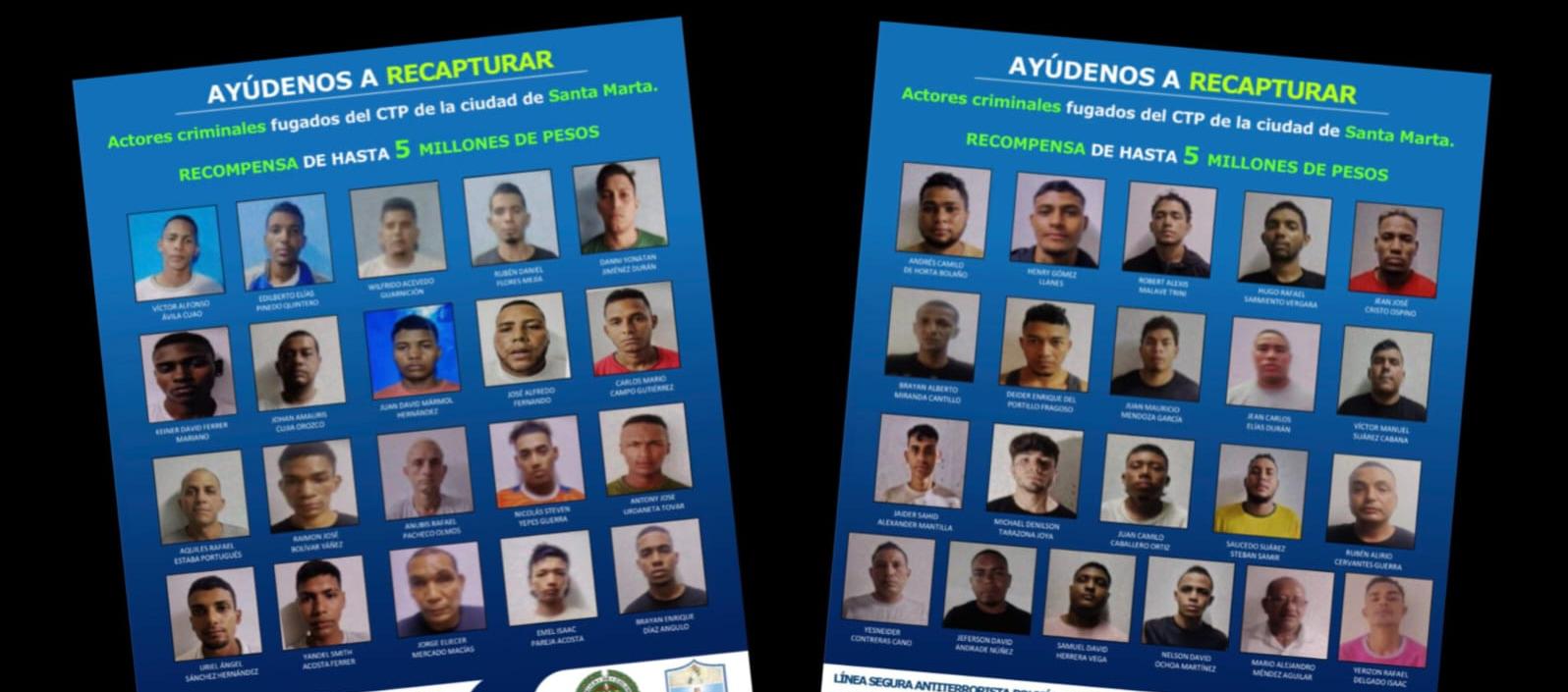 La grieta en el sistema: 41 internos se fugan del Centro de Detención de Santa Marta tras una maniobra de distracción