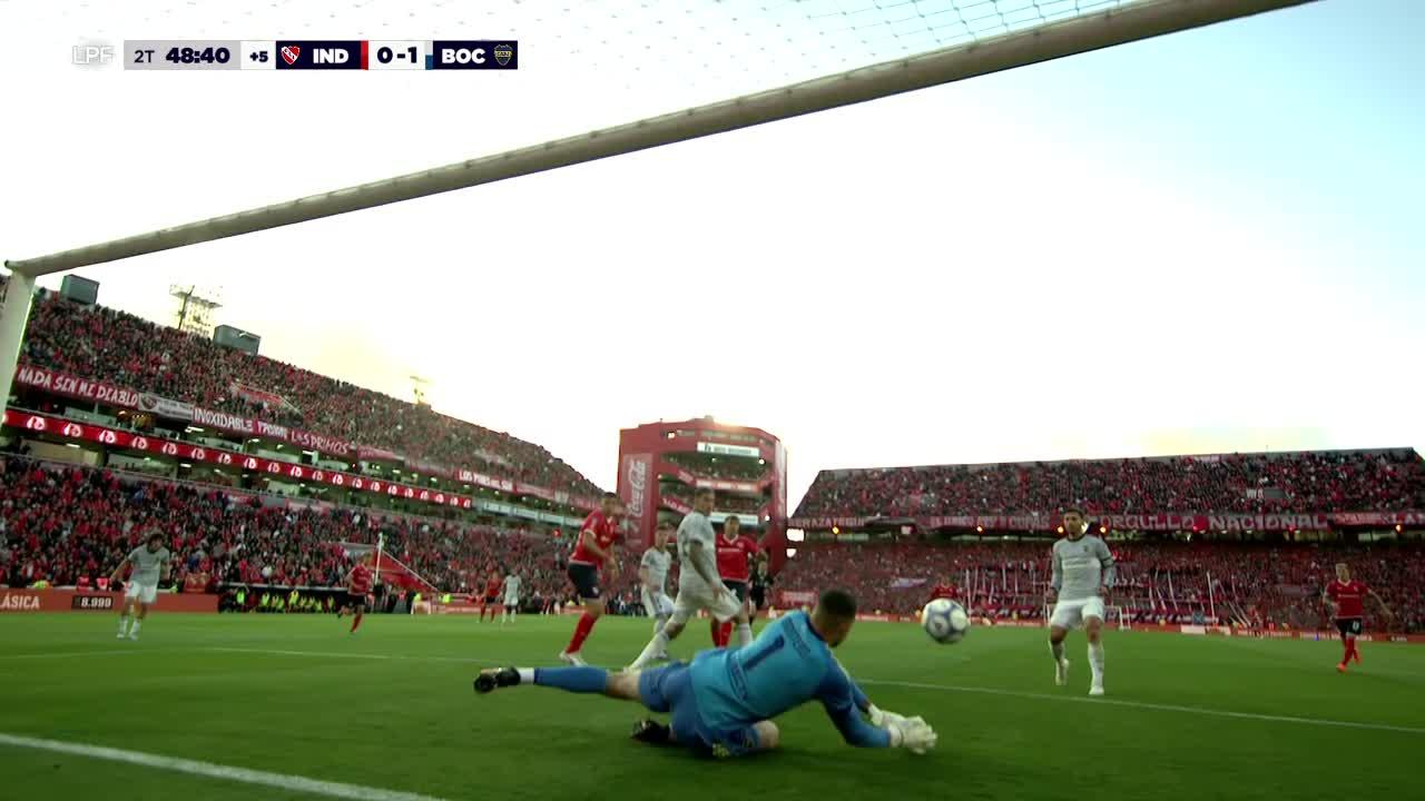 ¡Vale tres puntos! Tapadón de Montero para evitar el empate de Independiente