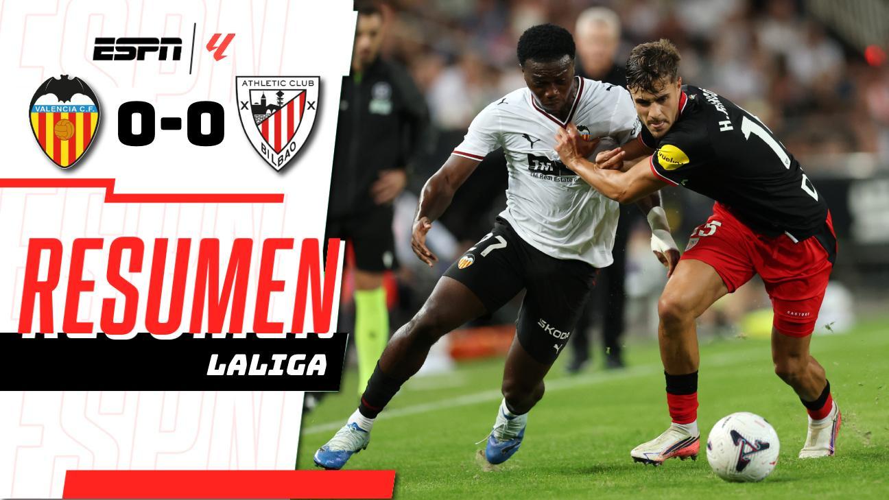 La trinchera de Mestalla resiste el asedio: Valencia y Athletic Club sellan un empate de pura resistencia