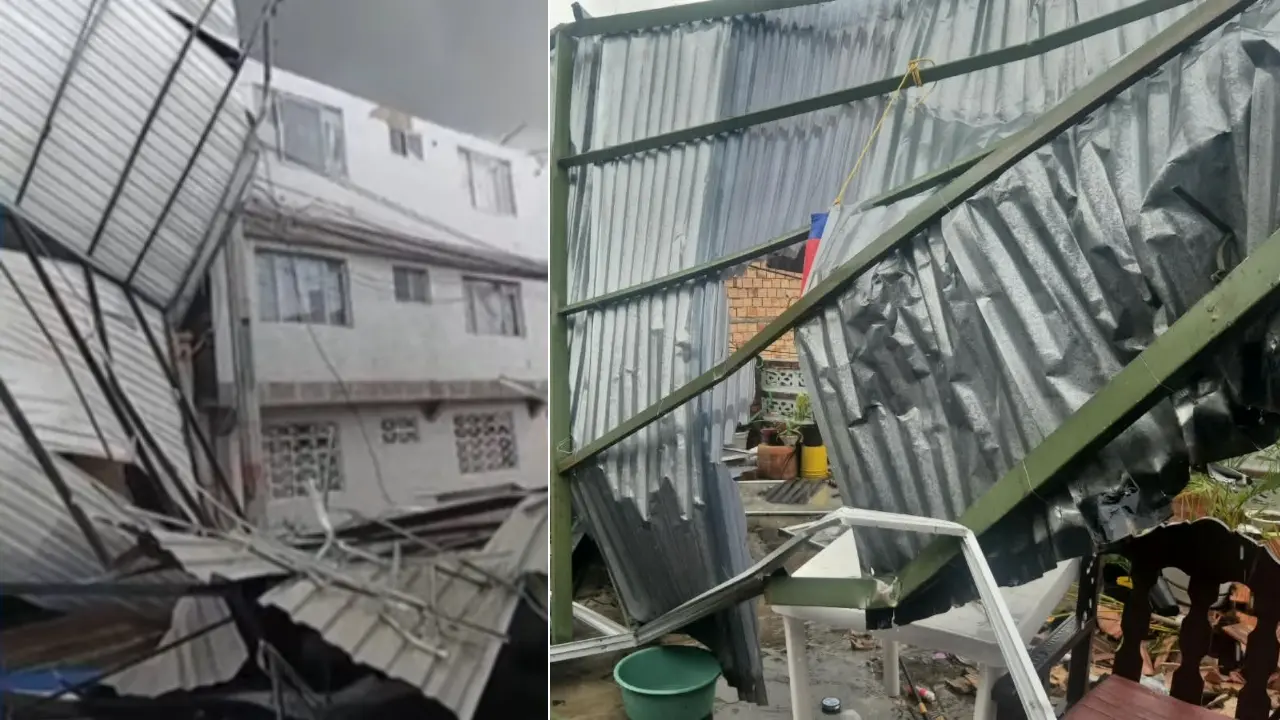 La furia del viento en Funza: 251 familias a la intemperie tras un vendaval sin precedentes